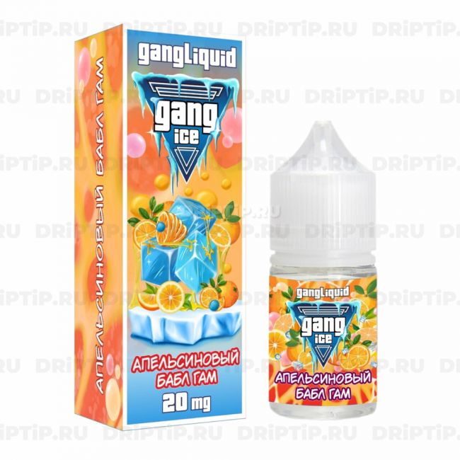 Жидкость Gang Ice Salt - Апельсиновый Бабл Гам Жидкость Gang Ice Salt - Апельсиновый Бабл Гам