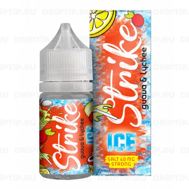 Жидкость Strike Salt - Ice Guava and Lychee Жидкость Strike Salt - Ice Guava and Lychee