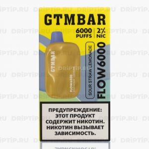GTM BAR Flow 6000 - Sour Straw Lemonade