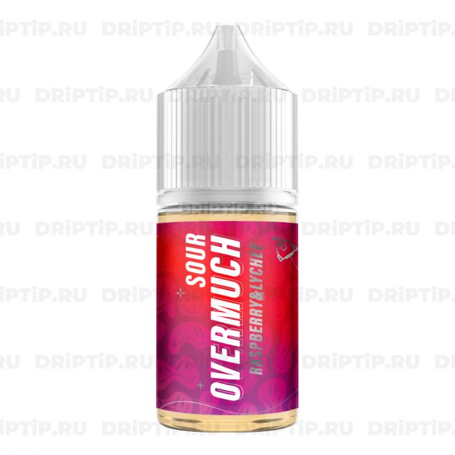 Жидкость Overmuch Sour Salt - Raspberry and Lychee 
