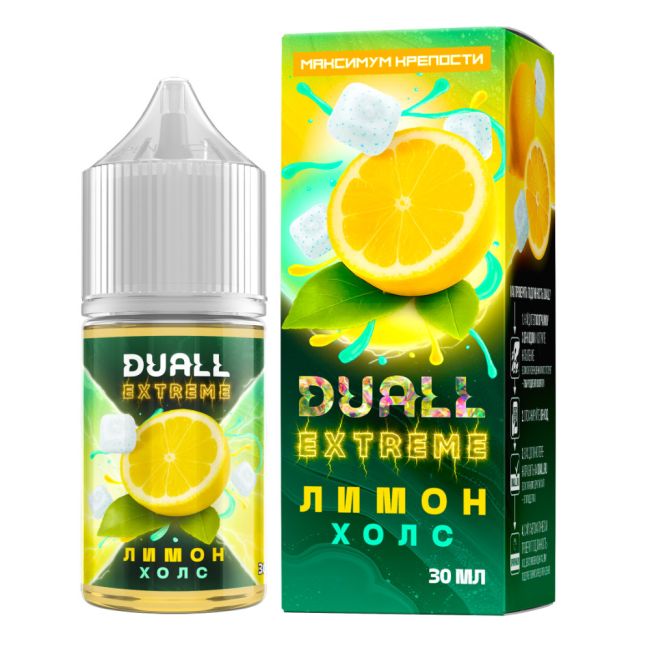 Жидкость Duall Extreme Salt - Холс Лимон Жидкость Duall Extreme Salt - Холс Лимон