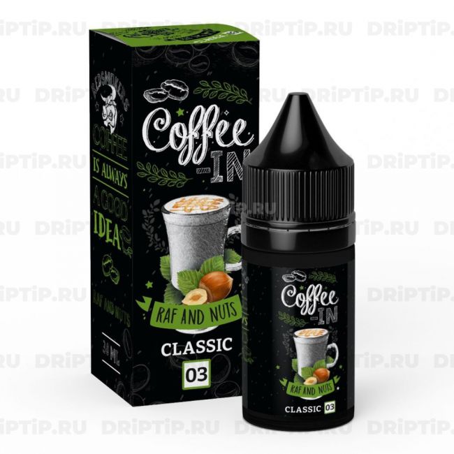 Жидкость Coffee-In - Raf Nuts 30ml Жидкость Coffee-In - Raf Nuts 30ml