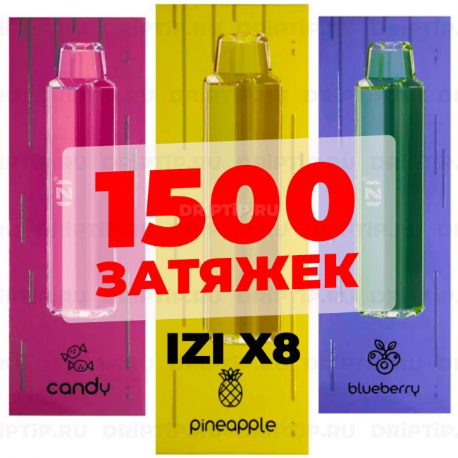 IZI X8 - Манго Персик Ананас IZI X8 - Манго Персик Ананас