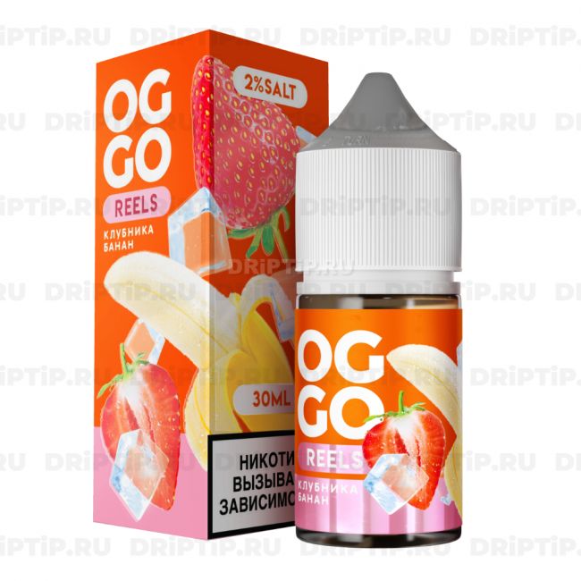 Жидкость Oggo Reels Salt - Клубника Банан Жидкость Oggo Reels Salt - Клубника Банан