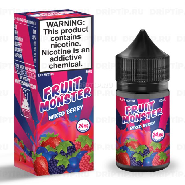 Жидкость Fruit Monster Salt - Mixed Berry 
