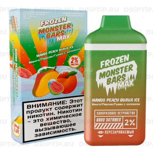 Monster Bars Max 6000 - Mango Peach Guava Ice