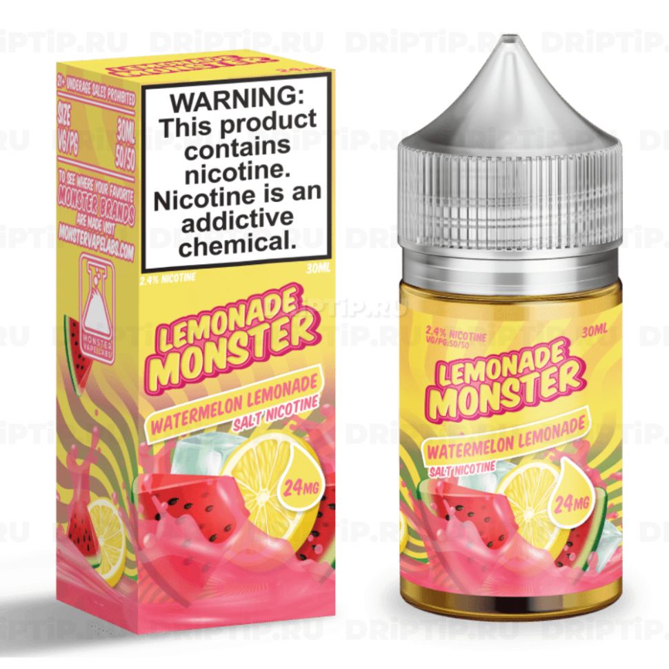 Жидкость Lemonade Monster Salt - Watermelon Lemonade