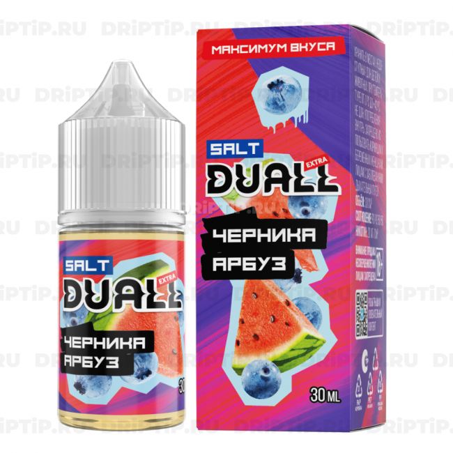 Жидкость Duall Salt Extra - Черника Арбуз Жидкость Duall Salt Extra - Черника Арбуз
