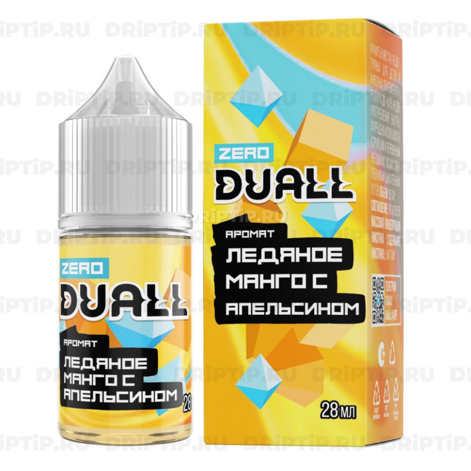 Жидкость Duall Zero - Ледяное манго с апельсином