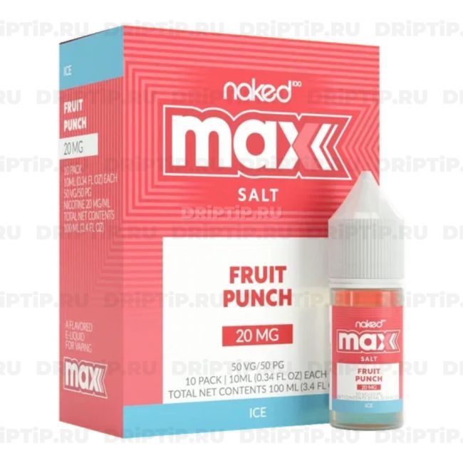 Жидкость Naked 100 Max Salt - Ice Fruit Punch 