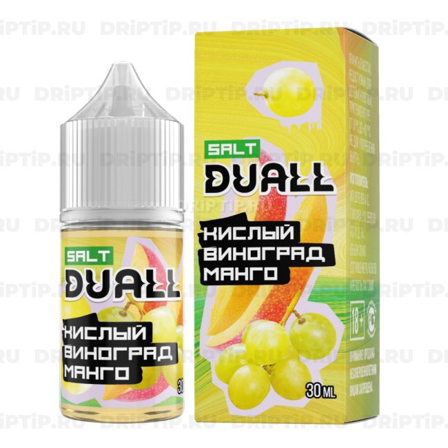 Жидкость Duall Salt - Кислый Виноград Манго Жидкость Duall Salt - Кислый Виноград Манго