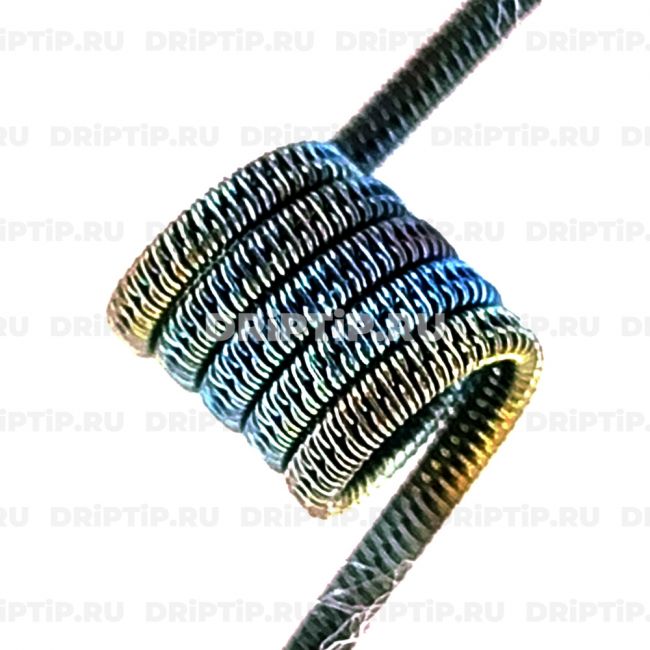 Staggered 2*03, 3мм, 5 витков, 0.5 ом MTL