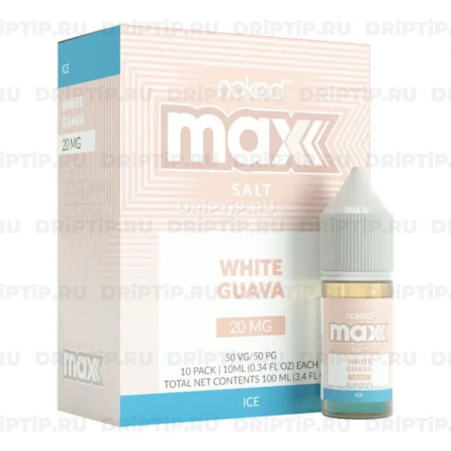 Жидкость Naked 100 Max Salt - Ice White Guava 