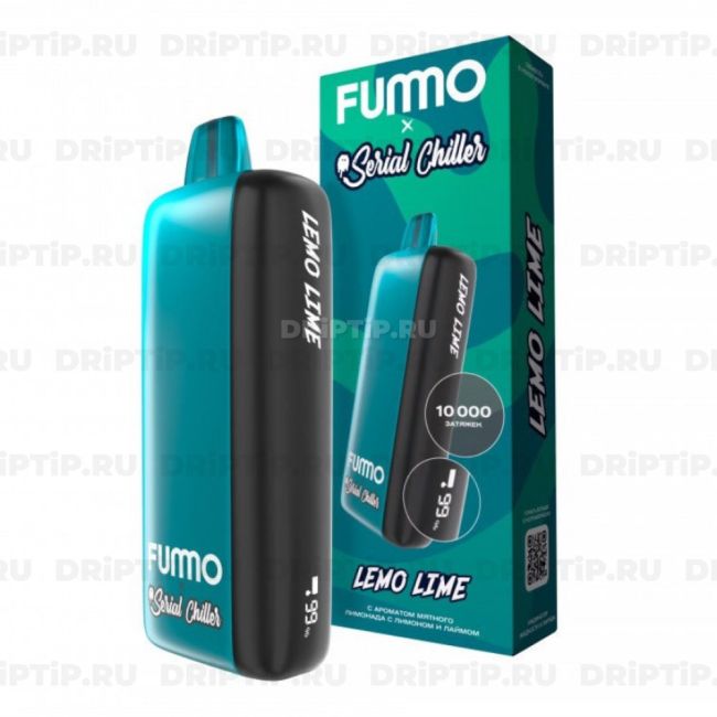 Fummo Chiller Indic 10000 - Мятный Лимонад с Лимоном и Лаймом Fummo Chiller Indic 10000 - Мятный Лимонад с Лимоном и Лаймом