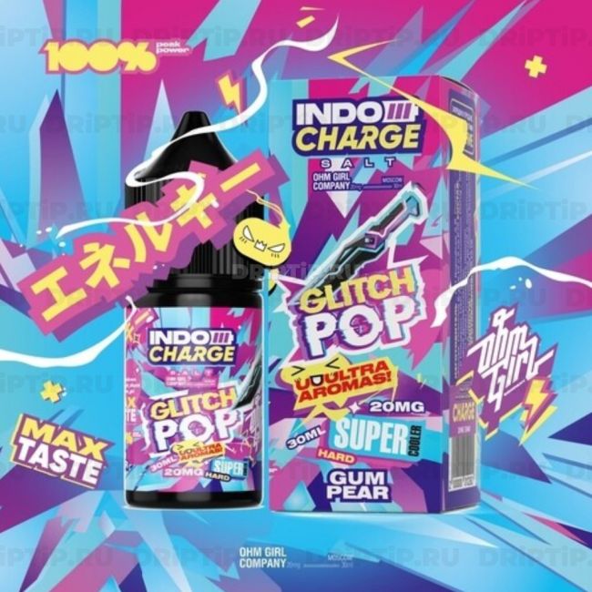 Жидкость Indo Charge Salt - Glitch Pop 