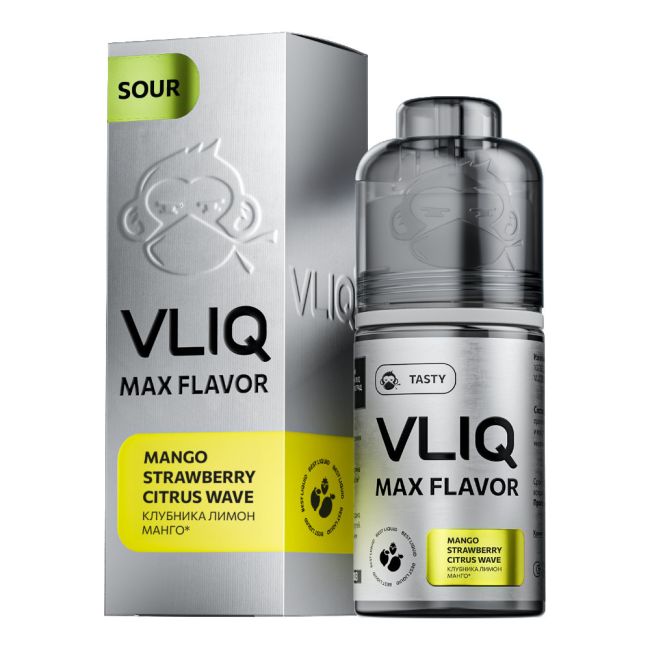 Жидкость Max Flavor Sour Salt - Клубника Лимон Манго 