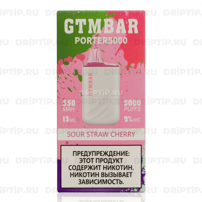 GTM BAR Porter 5000 - Sour Straw Cherry GTM BAR Porter 5000 - Sour Straw Cherry