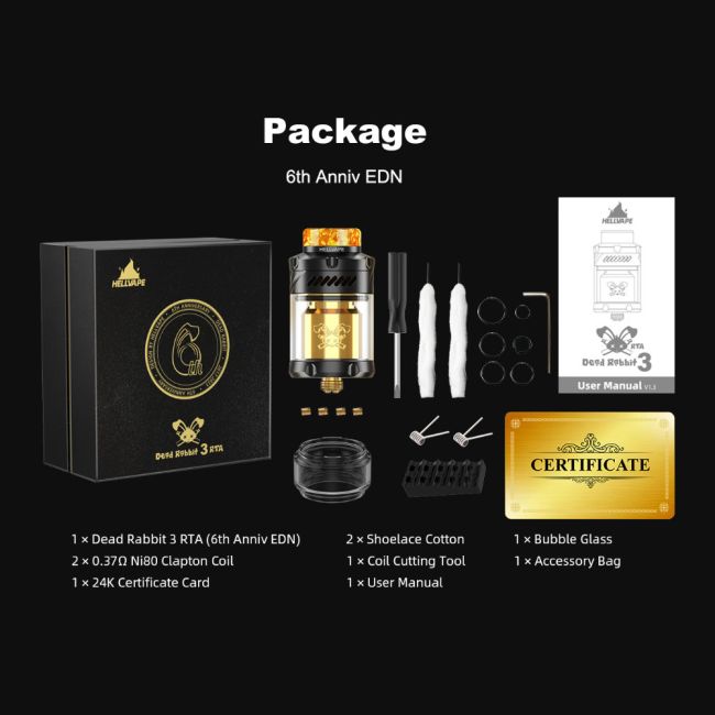 Hellvape Dead Rabbit 3 RTA (6th Anniv Edn) - обслуживаемый бак